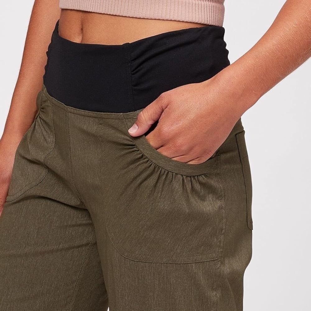 Prana Summit Nautical Heather Crop Pants Sz S